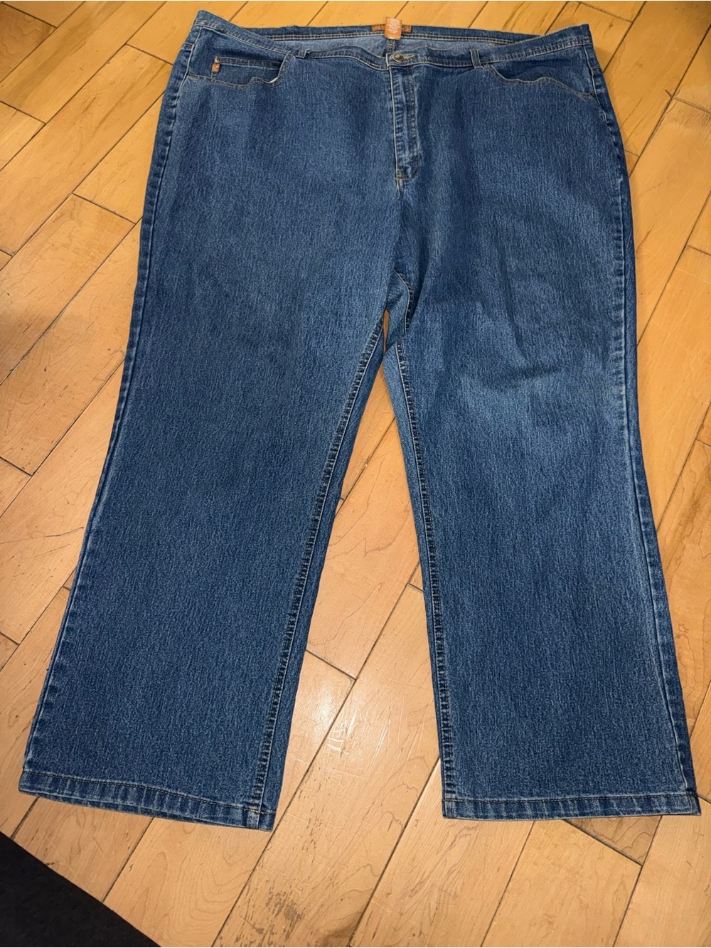 Signature Relaxed Fit Women’s Blue Denim Jeans plus size 28W